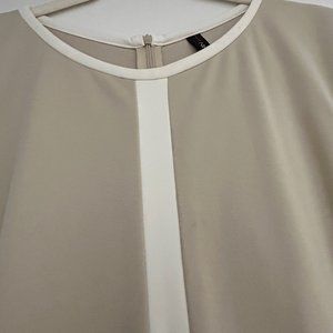 Marc Cain Dress w/ Beige Leather Trim